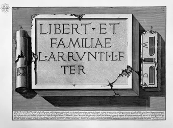 Inscription in the Tomb of L. Arrunzio Family